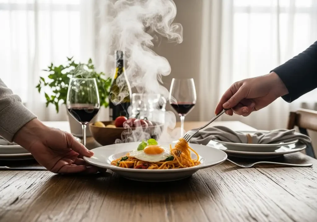 A piacere, aggiungi del peperoncino tritato o una spolverata di aglio in polvere. Servi subito, ben caldo.